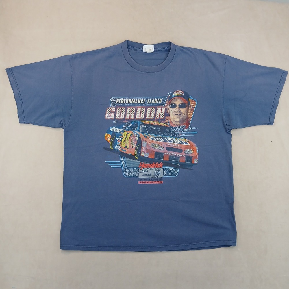 Vintage Chase 2XL Mens T Shirt‎ Jeff Gordon Nascar 2004 25x30 Boxy Drop Shoulder